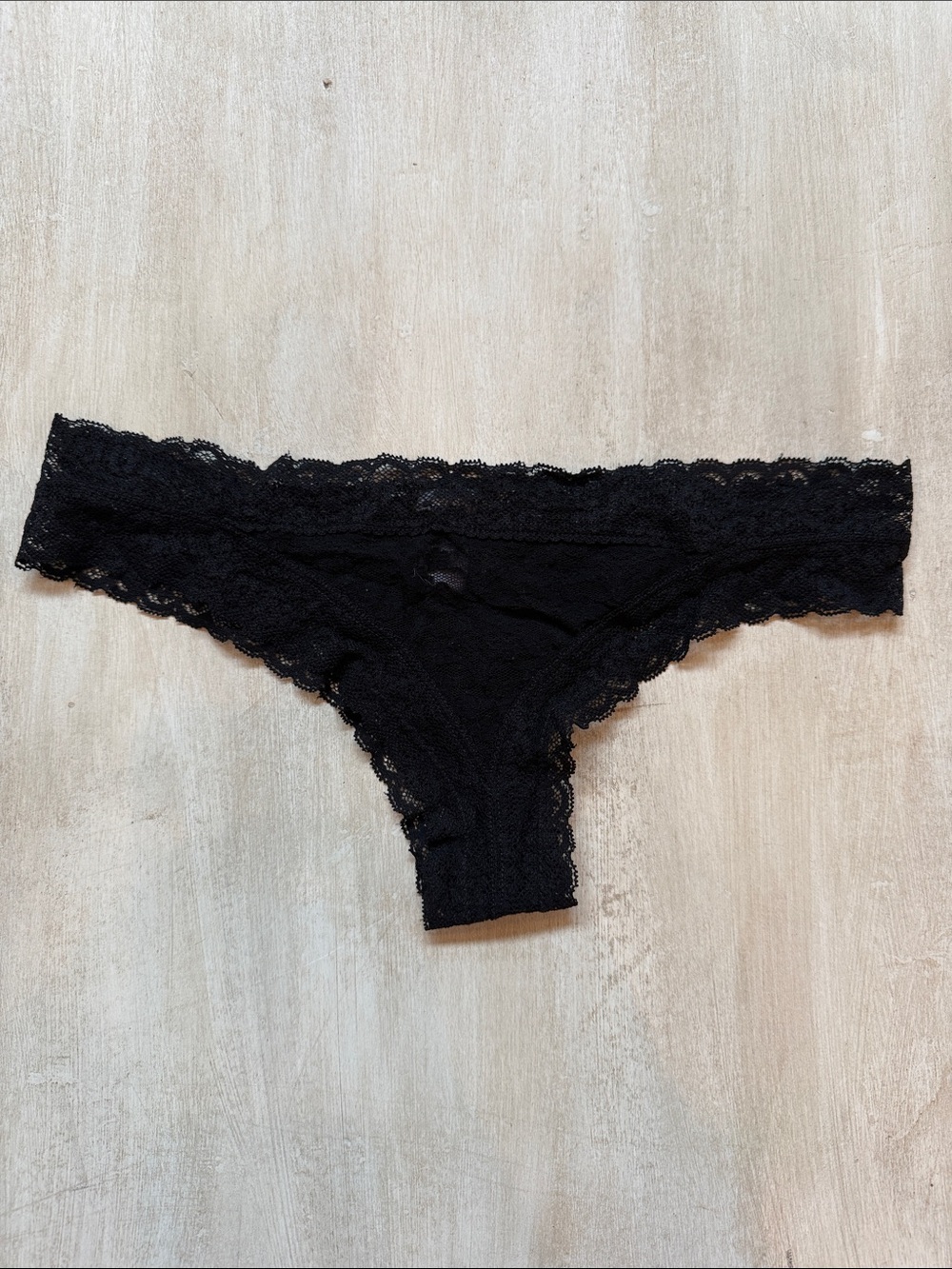 aerie Black Lace Bikini Briefs